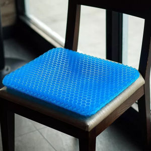 Đệm lót ghế 3D Gel Silicone 2 lớp thoáng khí cao cấp chống đau mỏi - Tặng bọc vải đệm nệm lót ghế cao cấp - nệm cao su non tổ ong chống ê mông mỏi lưng