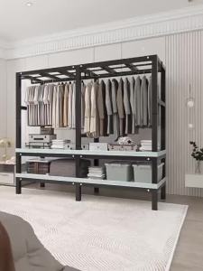 Sturdy Wardrobe Organiser Durable Foldable Thick Steel Bedroom Household Wardrobe Cabinet Cupboard Clothes Cabinet Storage Cabinet