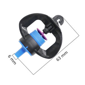 หัวฉีดไมโครการหักเหของแสงแบบหมุนสำหรับแขวนระบบสเปรยย์หมุนสวนน้ำชลประทานการปล่อยน้ำแบบหมุน1ชิ้น