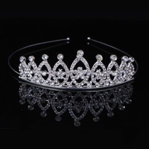 VERMILL Hair Jewelry Royal for Women Rhinestone Crystal Wedding Tiaras Bride Hair Accessories Queen Princess Crown