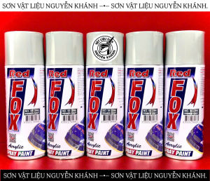 Sơn Xịt Lót Xám Red Fox No.68 266 Primer Grey Acrylic 400ml – Sơn Lót Kim Loại Xe Máy Ô Tô Chống Rỉ Bám Sơn Tốt