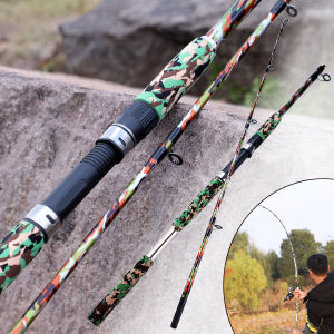 Sougayilang COD Soild Carbon Tongkat Pancing Pancing Super Kuat Murah Uji Berat Pancing 20kg Batang Plug-in 2 Bagian Laut 165cm Atau Air Tawar