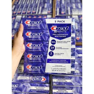 Lốc 5 tuýp Kem đánh răng Crest 3D 147g White Advanced Triple Whitening tuýp 147g - - SHOP CHUYÊN CUNG CẤP CÁC SẢN PHẨM CHẤT LƯỢNG CAO ĐƯỢC SĂN ĐÓN ƯA CHUỘNG TRÊN THỊ TRƯỜNG HÀNG CHUẨN ĐẢM BẢO XÀI THÍCH NGAY MỜI KHÁCH YÊU ỦNG HỘ App