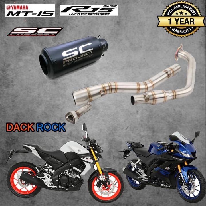 ท่อแต่งnew r15ท่อmt15 ท่อyamaha ท่อsc project ดำ โฉมใหม่ ท่อแต่ง r15 ...