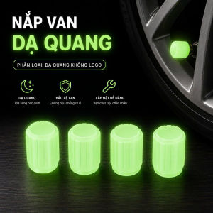 Nắp Van Vòi Lốp Xe Phát Sáng Dạ Quang Cho Ô Tô Xe Máy Nút Gắn Van Bánh Xe Chống Bụi Rò Rỉ Cao Cấp