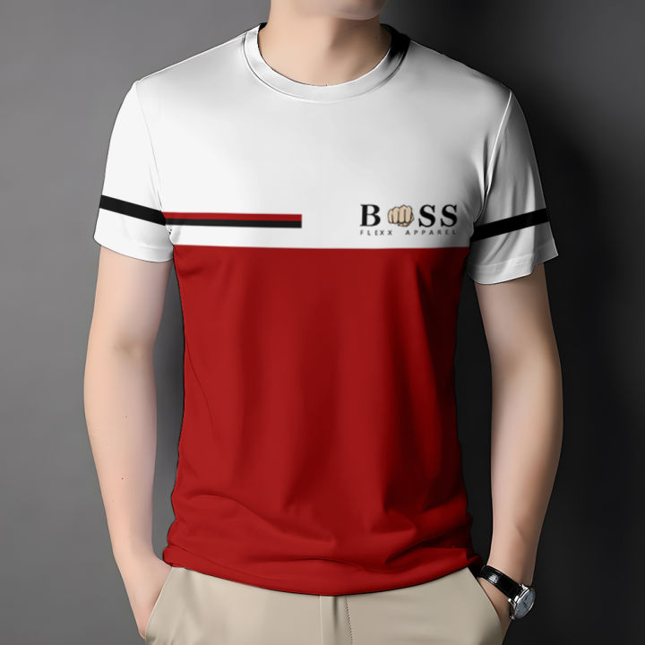 Boss Tshirts For Men 2025 Summer Casual Business Shirts Casual