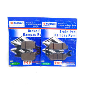 SUZUKI PAKET KAMPAS REM DEPAN BELAKANG SATRIA FU NEW / KAMPAS REM CAKRAM BELAKANG SATRIA FU NEW / DISPAD DEPAN / KAMPAS REM PIRINGAN CAKRAM DEPAN