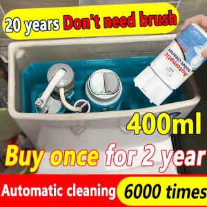 【Up To 2 Years of Use】Automatic Toilet Bowl Cleaner 400ml Auto Releasing Dirt Removal Sterilization and Deodorization Toilet Cleaner Gel Automatic Toilet Cleaning Toilet Flush Cleaner Blue Soap Toilet Cleaner Automatic Bleach