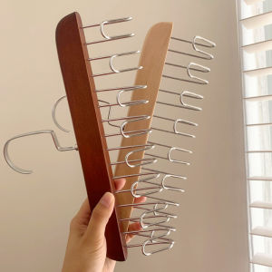 ไม้แขวนเสื้อไม้เนื้อแข็งอเนกประสงค์สำหรับชุดชั้นในและเสื้อกล้าม ชั้นเก็บไม้    ตะขอแขวนเสื้อผ้า ร้านขายเสื้อผ้า ราวแขวนเสื้อผ้า [ จัดส่งฟรี ]