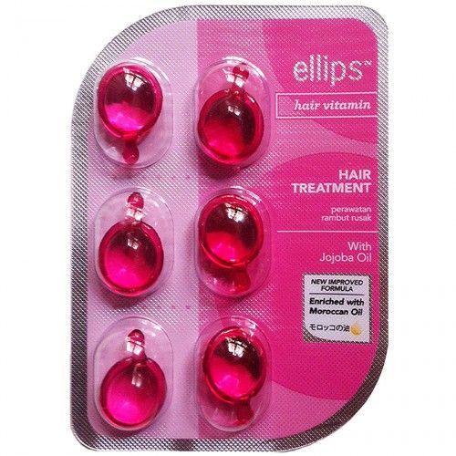 Ellips Vitamin Rambut / Elips Hair Vitamin Sachet isi 6 - pink 50gr ...