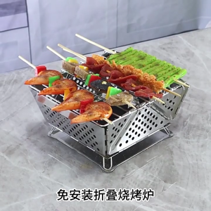 Compacts gấp độ bền grills thép không gỉ Bếp Cắm Trại có thể tháo rời bếp cho nấu ăn ngoài trời và tailgating
