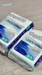 [FULL CARTON] Hennson Basic Dry  Underpad 75 x 75cm 10pcs/pack 6 /16 Packs Bed Protection Pad