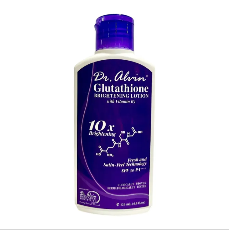 glutathione lotion by dr.alvin price Dr Alvin Glutathione Lotion 120ml Whitening Moisturizing Lotion  Alcohol-Free Paraben-Free Lotion Dermatologically Tested Whitening Lotion  Normal Signs Of Ageing Dry Skin Lotion - Lazada