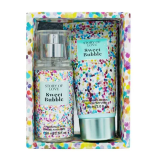 2in1 Set Perfume For Woman Long Lasting Perfume and Body Lotion lasting Body Mist set (88ML & 90ML)