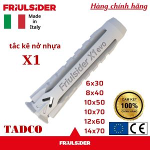 [Video] Tắc kê nở nhựa Ý cao cấp X1 Friulsider - hiện đại thông minh chịu tải cao dùng cho tất cả loại tường nền.