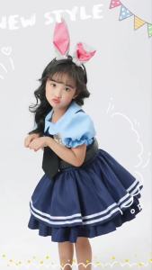 LZD เมืองสัตว์บ้าจูดี้กระต่ายตำรวจเสื้อผ้าผู้หญิงเสื้อผ้าเด็กเสื้อผ้าผู้ชายคอสเพลย์เครื่องแต่งกายเทศกาลเล่น