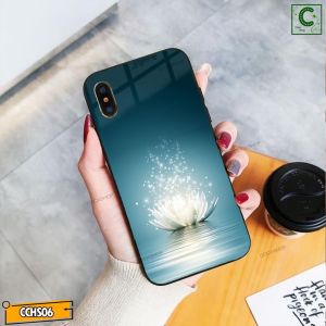 Ốp lưng iphone mặt kính in hình siêu đẹp - Bông sen trắng tinh khiết- 6/6plus/6s/6splus/7/7plus/8/8plus/x/.....
