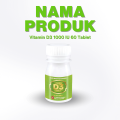 Vitamin D3 1000 IU - Vit D3 1000iu 60 Tablet Pim Untuk Imunitas Tubuh Anak dan Orang Dewasa. 