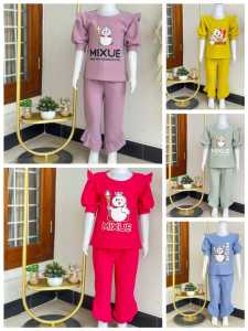 Setelan Hornet Mixue anak perempuan