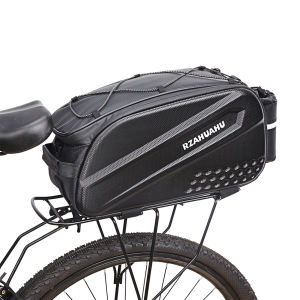[Fast Delivery] 10L Multifunctional Bicycle Rear Seat Bag Waterproof Cycling Bike Rack Trunk Bag Large Capacity Bike Rear Rack Luggage Seat Carrier Pannier Bag Shoulder Bag