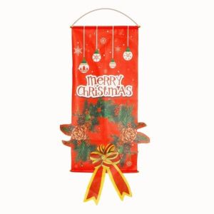 【x-cherub】ตกแต่งประตู ลายคริสต์มาส ซานตาคลอส มนุษย์หิมะ สําหรับแขวนตกแต่งงานปาร์ตี้ ตกแต่งคริสต์มาส