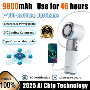 Kipas Pegang HA HA10000mAh Handheld Fan Portable Bladeless Handheld Fan Mini Handheld Fan Xiaomi Handheld FanTurbo Handheld Fan Mini With LED Display Mini Kipas Kecil Cooling