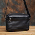 Genuine Leather Men Shoulder Bag Vintage Messenger Bags Male Crossbody Bags Man's Handbag Sling Bag iPAD 9.7 Inch NASVA. 