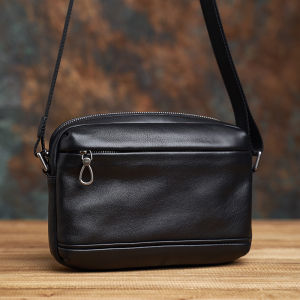 Genuine Leather Men Shoulder Bag Vintage Messenger Bags Male Crossbody Bags Mans Handbag Sling Bag iPAD 9.7 Inch NASVA