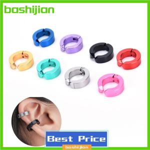 bashijian Người Đàn Ông Titan Thép Tai Clip Mà Không Xỏ Earsbuckle Phụ Nữ Bông Tai Đồ Trang Sức