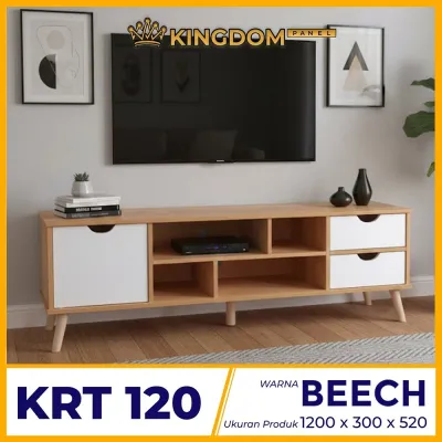 KINGDOM Meja TV / Rak TV Minimalis Kingdom Panel KRT 1240/KRT 120 Partikel