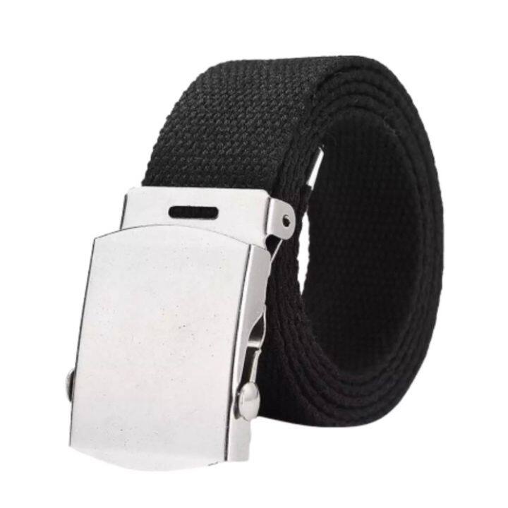 Belt with 2024 silver buckle