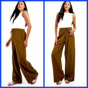 donna Korean Fashion Pregnant Maternity Knitted Drawstribg Wide Leg Pants for Women - xs to large - stretchable - premium quality - excellent quality - made of imported fabric - classy and elegant - fabric from abroad - soft and comfortable -