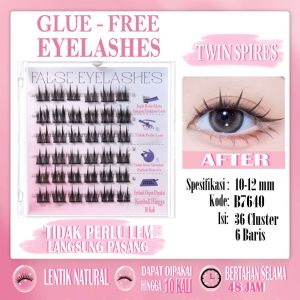Bulu Mata Palsu LANGSUNG TEMPEL Premium Eyelash Mega Volume Look Bulumata Super Natural Eyelash Extension