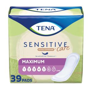 TENA Intimates Maximum Absorbency Incontinence/Bladder Control Pad Long Length 39 Count (Packaging May Vary)