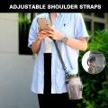 Rupertyle Bike Handlebar Water Bottle Holder, Fits Cups Diameter Less Than 3.6in/9cm, No-Screw Installation, Mesh Pockets, Insulated, with Adjustable Fasteners, Shoulder Strap and Phone Storage Bag. 