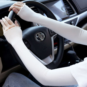 Modal cotton Fingerless Mittens arm Sleeves double arm Woman Hand solar Protection Cuff Anti-sunburn Sun arm Long sleeves Gloves fake sleeves