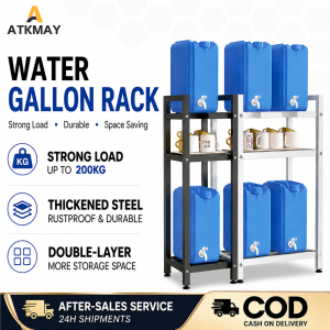 Water Gallon Rack multi layer Bucket Stainless Steel Rack Carbon 800Kg Heavy Duty Water Container