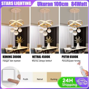 PENJUALAN PABRIK Lampu gantung ruang tamu kristal3 Warna/Lampu Gantung Restoran/led lampu hias gantung ruang makan hotel bar