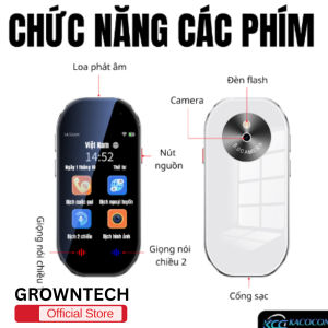 Máy dịch thuật D6 thông minh dịch nhanh 142 ngôn ngữ có ChatGPT AI hỗ trợ