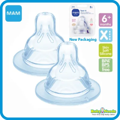 MAM Silk Teat 2pcs (Size 0/1/2/3/Spill-free/Fast Flow)