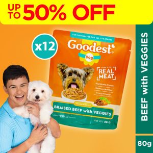 Goodest Dog Wet 80g Pack of 12 (Beef and Liver Grilled Chicken and Liverised Beef w/ Veggies)