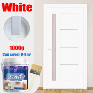 🔥Quick Drying Odorless🔥Wood paint for wood color change paint 1kg Used for renovation of old furniture wooden furniture Cabinets wooden floor surface color change mildew prevention anti-corrosion varnish Water Based wood coating