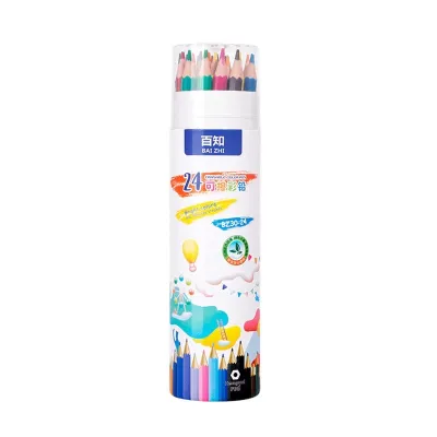 สีไม้ดินสอ ดินสอสีไม้ ดินสอสีลบได้ ชุดดินสอสีไม้ลบได้ 12 สี /24สี/36สี/48สี