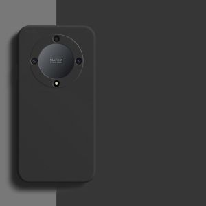 Liquid Silicone Case For 2023 Honor X9a 5G HonorX9a Straight Edge Soft Flexible TPU Bumper Phone Cover Back Casing Simple Shockproof Solid Color Anti Drop