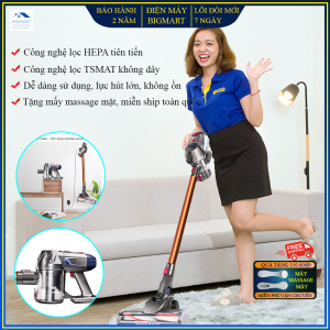 Máy hút bụi gia đình cao cấp tích hợp công nghệ lọc và hút bụi từ châu Âu tháo rời dễ dàng sử dụng cho gia đình hút sofa bàn ghế ô tô bảo hành 2 năm