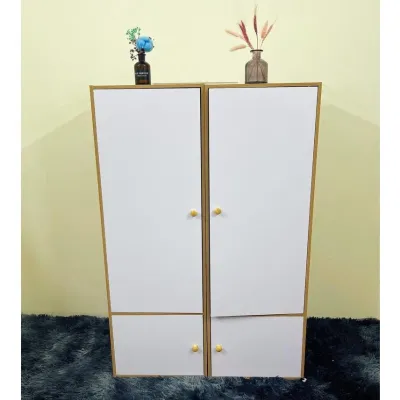 Kệ Tủ Quần Áo Gỗ MDF 2 CÁNH TỦ 4 NGĂN Đa Năng Phong Cách Hiện Đại