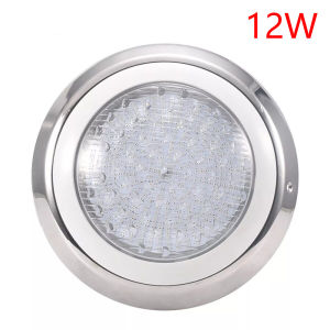 ไฟสระว่ายน้ำ30ซม.โคมไฟใต้น้ำ12V 12W/18W/25W/36W/54W 24LED RGB ไฟสระว่ายน้ำใต้น้ำหลากสีพร้อมรีโมตคอนโทรล RGB สแตนเลสตกแต่งใต้น้ำไฟภูมิทัศน์น้ำพุกันน้ำ