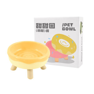 Elevated Pet Bowl Feeder Cat and Dog Non-Slip Removable Food Bowl Cat Supplies Four-Legged Pet Food Bowl to Protect Cervical Spine