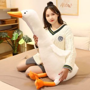 JOJO CASTLE 90/120/160cm Big White Goose Stuffed Toys Big Animal Toys Duck Pillow Stuffed Toys Animal Baby Dolls Plush Infant Doll Soft Duck Pillow Nordic Home Decor Birthday Gift for Girl