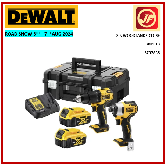 DEWALT DCK266M2T-B1 18V BL HAMMER DRILL DRIVER IMPACT DRIVER